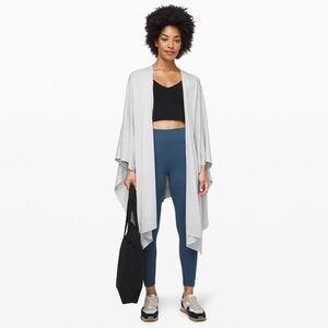 Lulumelon Throw It On Wrap in Light Gray